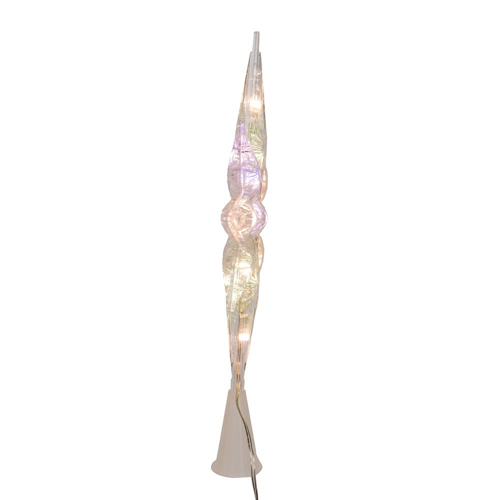 Kurt Adler 12.6-Inch 11-Light Dual Color LED With Color Effect Remote Control Star Tree Topper